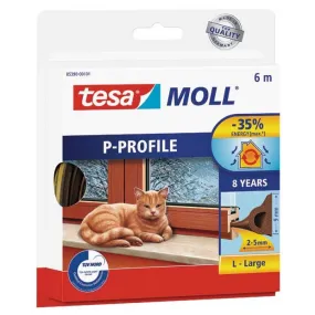 Tesamoll Profil P Classic Brun 9 mm x 5,5 mm, 25 mètres | MarketOnWeb